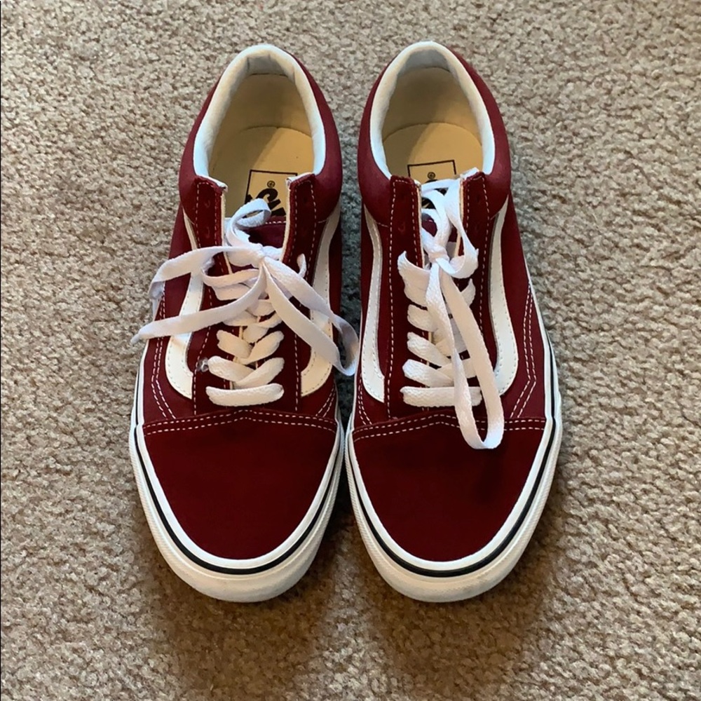 Burgundy Old Skool Vans